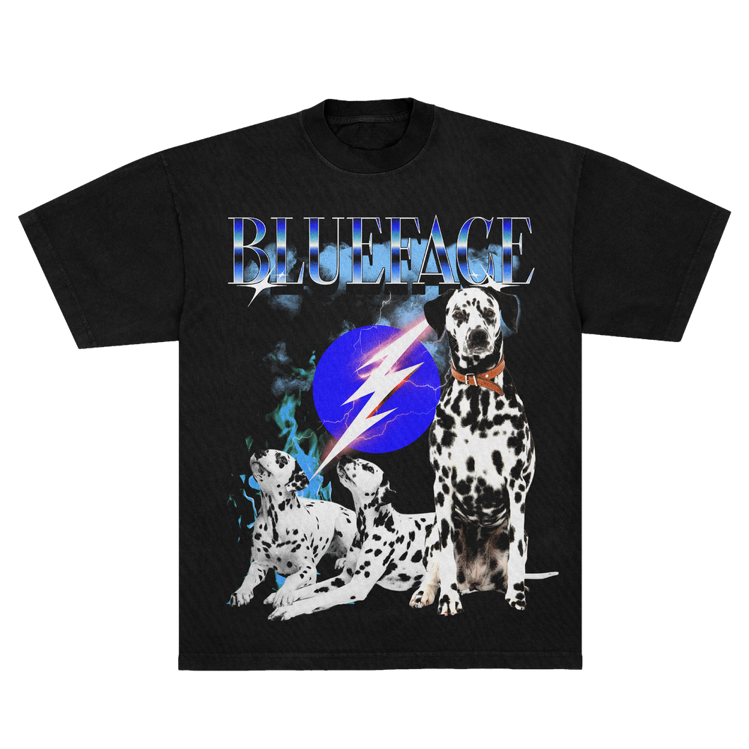 DALMATIAN TSHIRT - BLACK